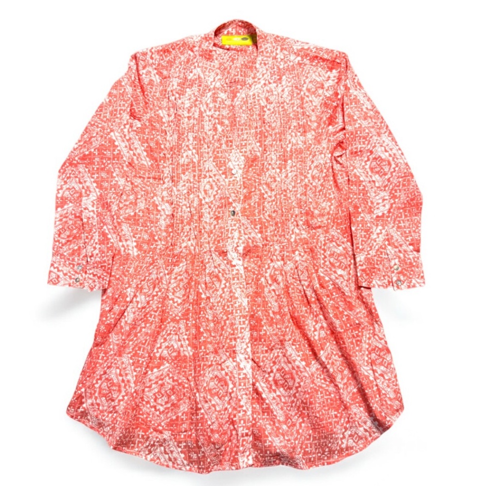 Rock Flower Paper Red Printed Tunic Blouse – Women’s Small